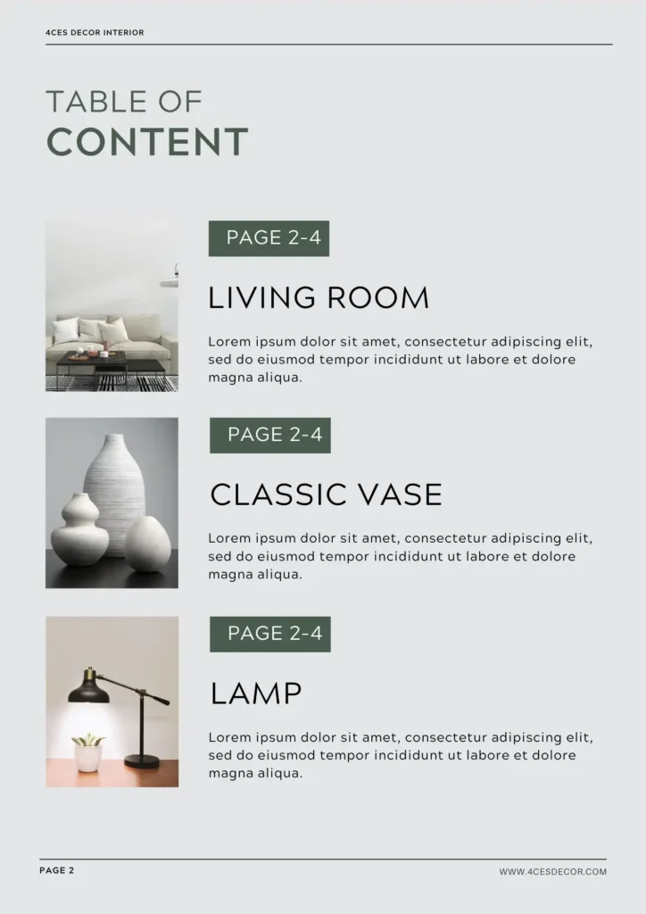 Thiết kế logo 4Ce's Decor 4 Thiết kế brochue 4ce's Decor